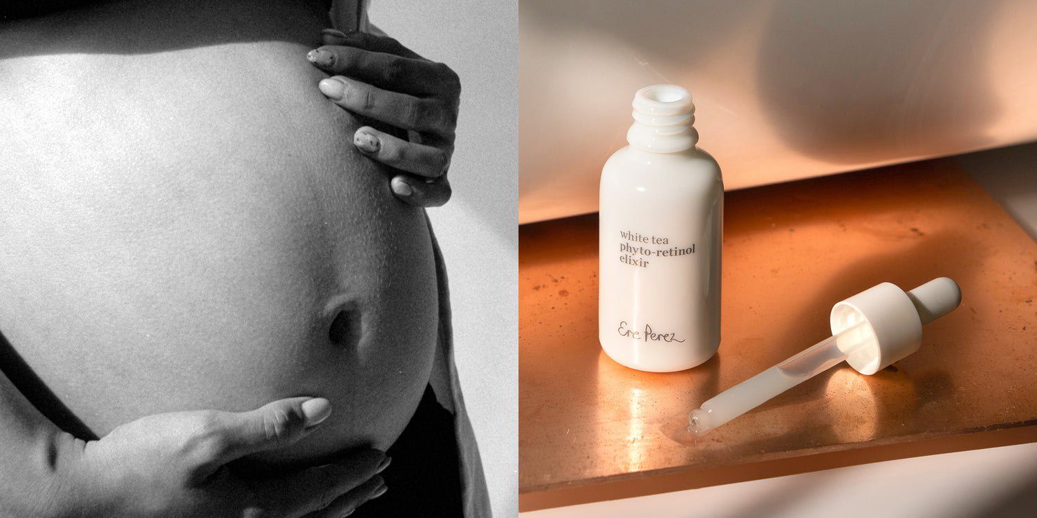 Pregnancy safe skincare - Ere Perez white tea phyto-retinol elixir