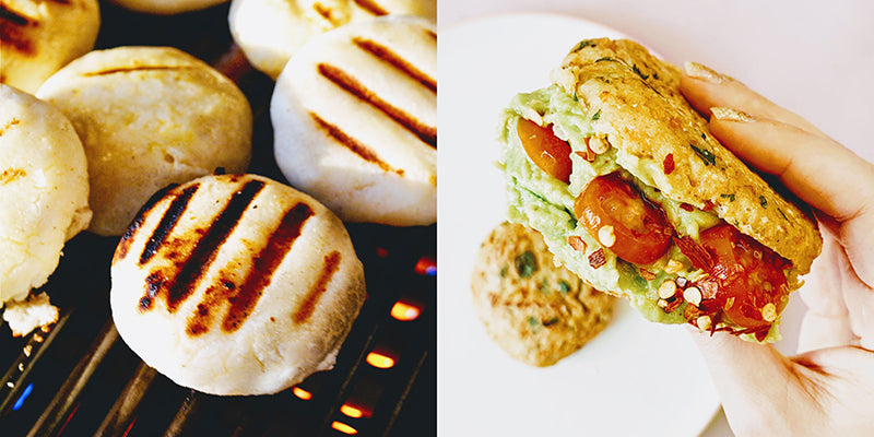 make your own vegan arepas