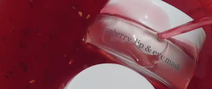 Ere Perez Cranberry Lip & Eye Mask: Nourish and rejuvenate delicate skin